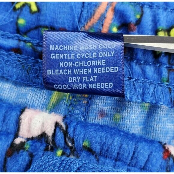English Laundry Jingle Bell Flock Lounge P.J Flamingo Medium Pants Soft Fleece - Picture 9 of 10
